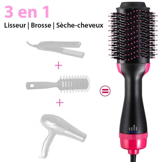 Brosse sèche-cheveux 3 en 1