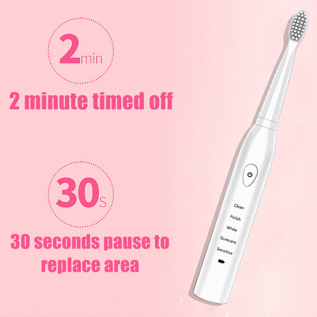 Powerful Electric Toothbrush Rechargeable 41000time/min Ultrasonic Washable Electronic Whitening Waterproof Teeth Brush